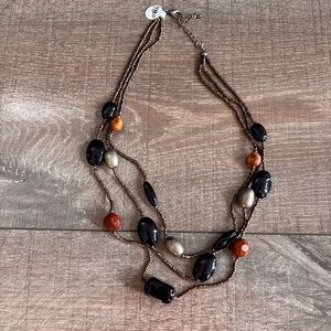Handmade Unbranded Beaded 3 strand Necklace